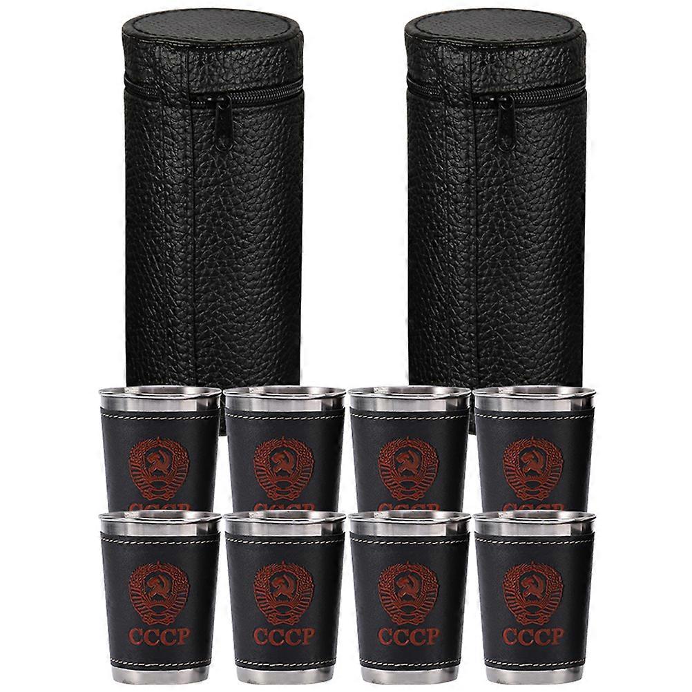 Travel Mugs Stainless Steel Cup for Home Use Portable and Stackable 2 Sets
