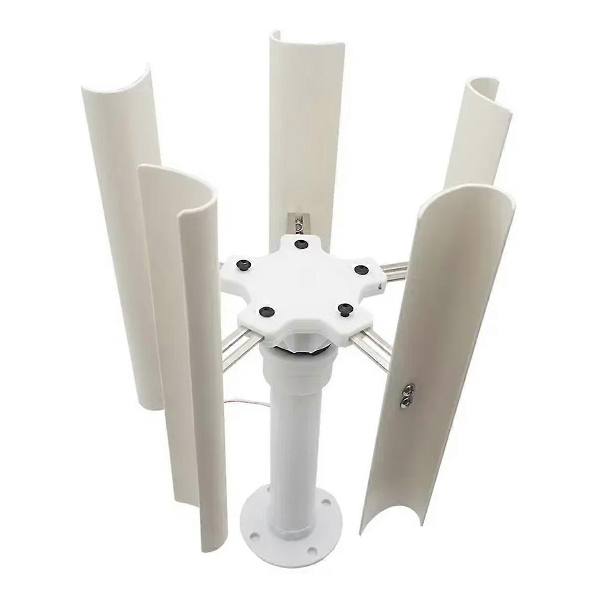 20W Vertical Wind Turbine Model DIY 5 Blades Three Phase Permanent Magnet Brushless Generator Low Speed Windmill