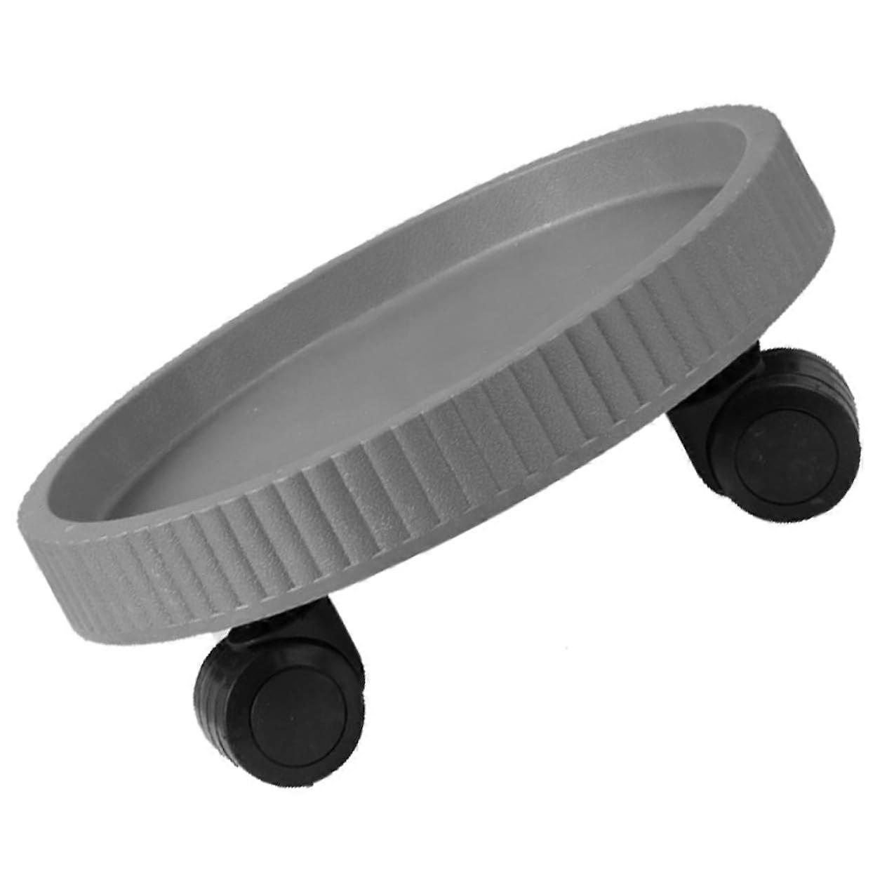 Rolling plant tray with swivel wheels, practical plant cart for indoor and outdoor use, holds large flower pots, easy to maintain.