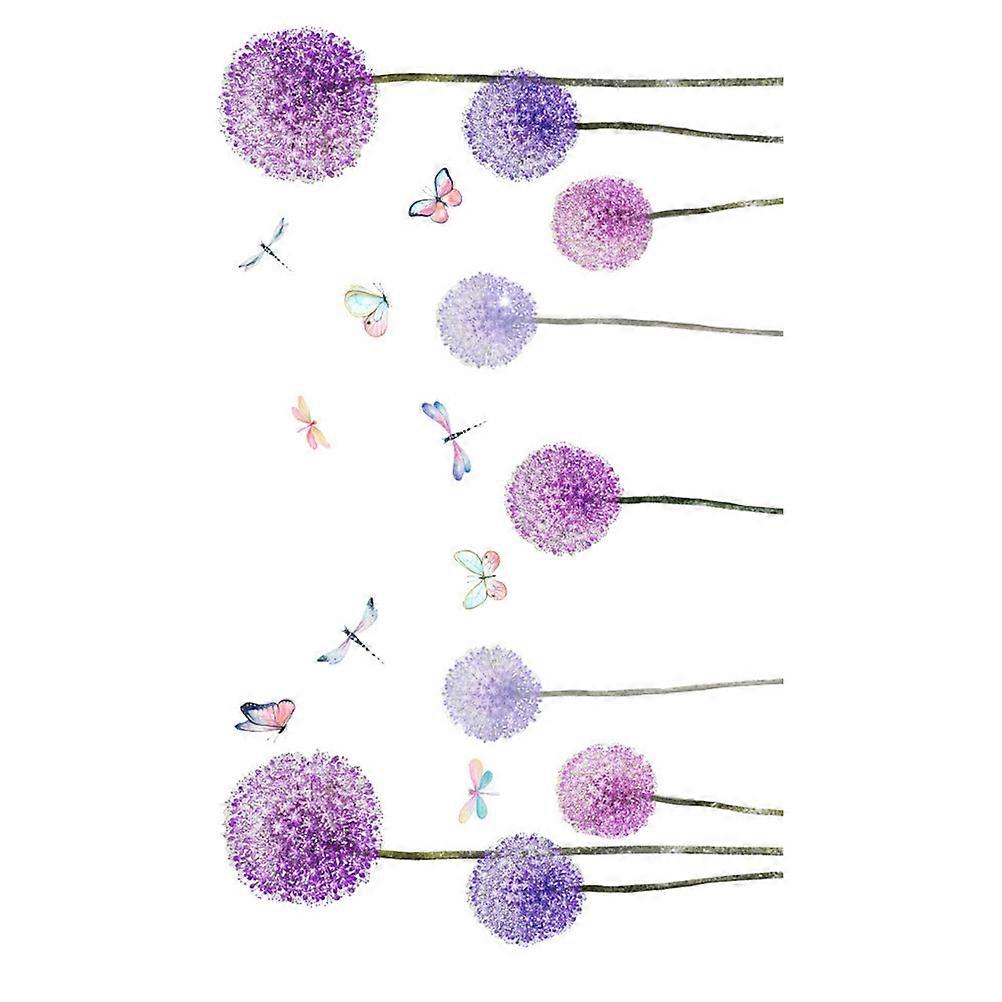 Creative Dandelion Wall Decals Set Removable Stickers for Room, Living Room and Home Decor Interior Decoration Unique Pattern Design
