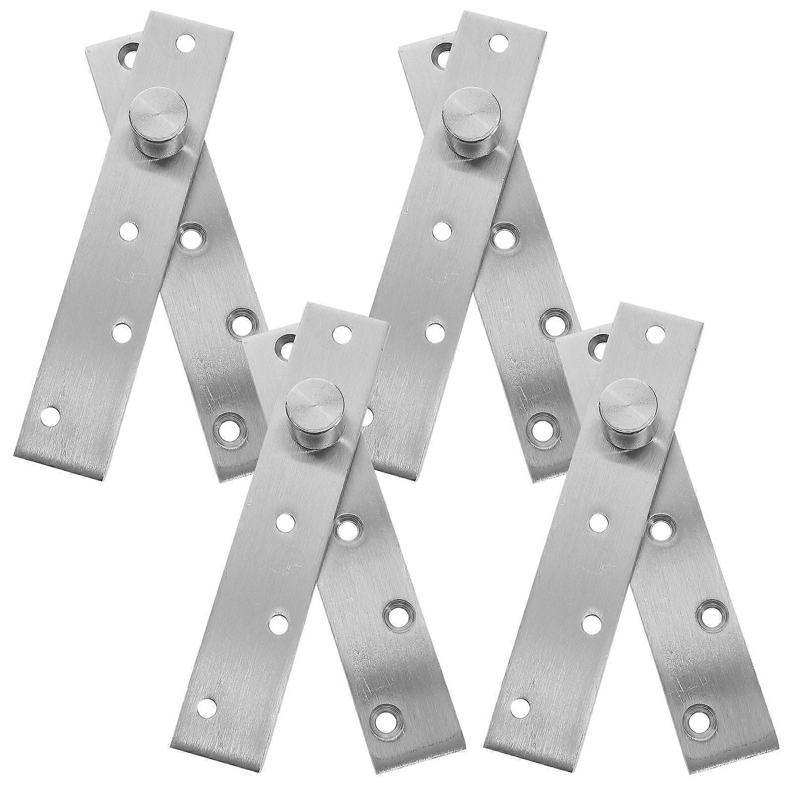 4pcs Concealed Door Pivot Hinges – Rotatable Hidden Fittings for Frame Doors, Easy Installation, Durable Design