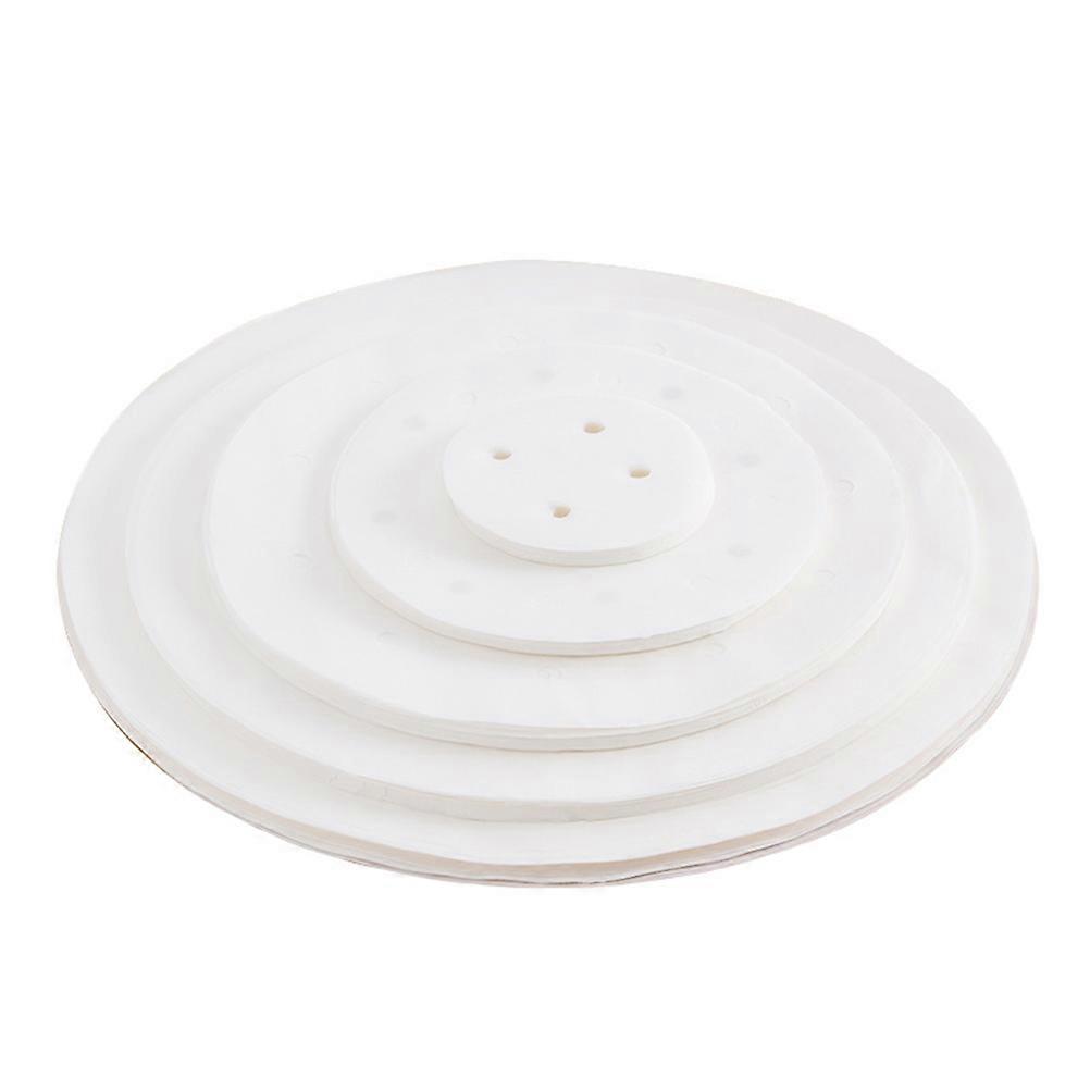 Round Steamer Liners Silicone Paper for Kitchen Use White Color Easy to .5cm Diameter