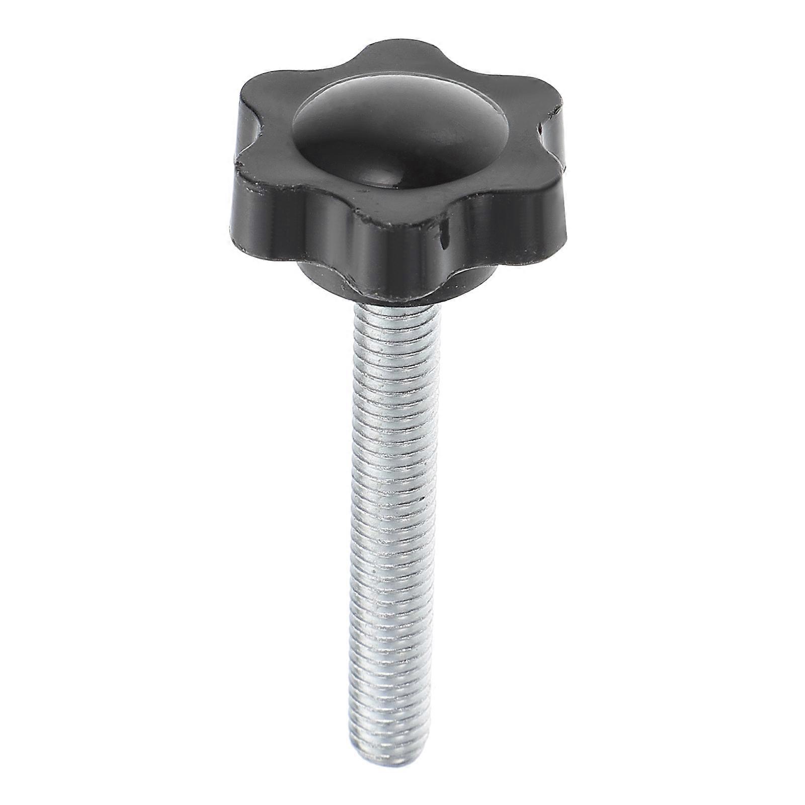 Knurled Clamping Knob T Track Bolt Patio Umbrella Part For Machinery Equipment ABS M6x40 Easy Rotation 1Pcs