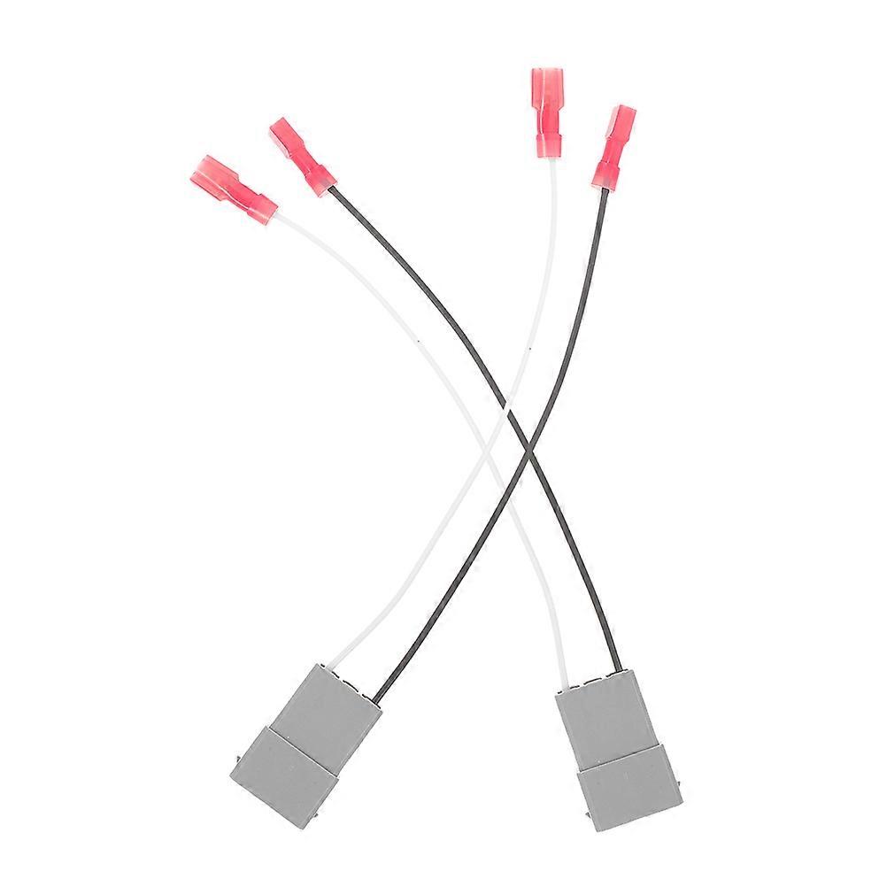 Speaker Pin Connectors Car Speaker Wire Harness High-Fidelity Sound Car Owners 2Pcs Grey Abs Plastic