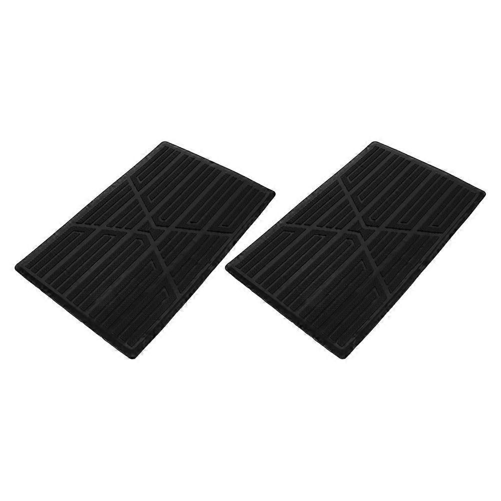 Hard Rubber Car Carpet Repair Patches Slip Resistant Floor Protection Mats for Front & Rear Seats, Home or Office Use