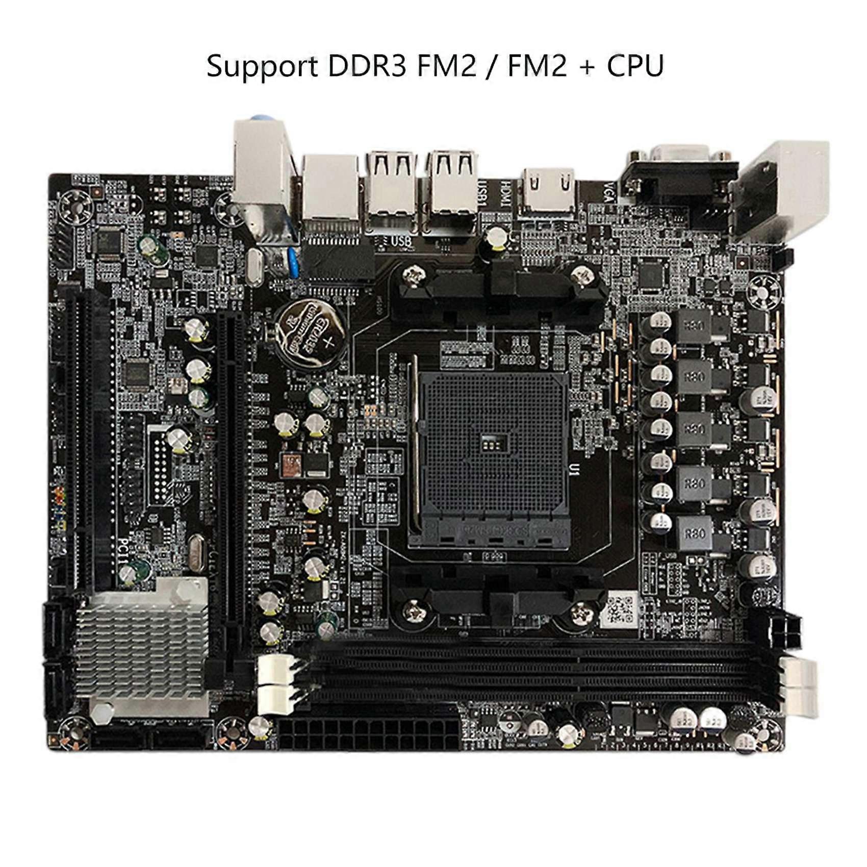 2X A88 Motherboard Fm2 + Cpu Interface DDR3 All Solid State Power Supply Desktop Computer Game Mothe
