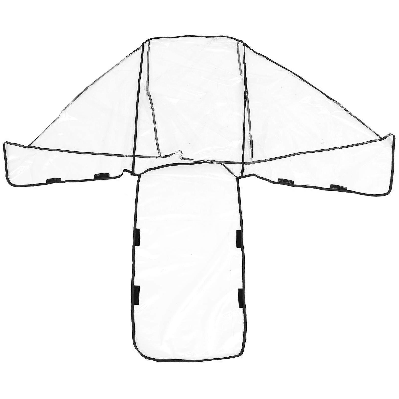 EVA Material Double Stroller Rain Cover Wind Protection For Caregivers 100X80X45CM 1Pack