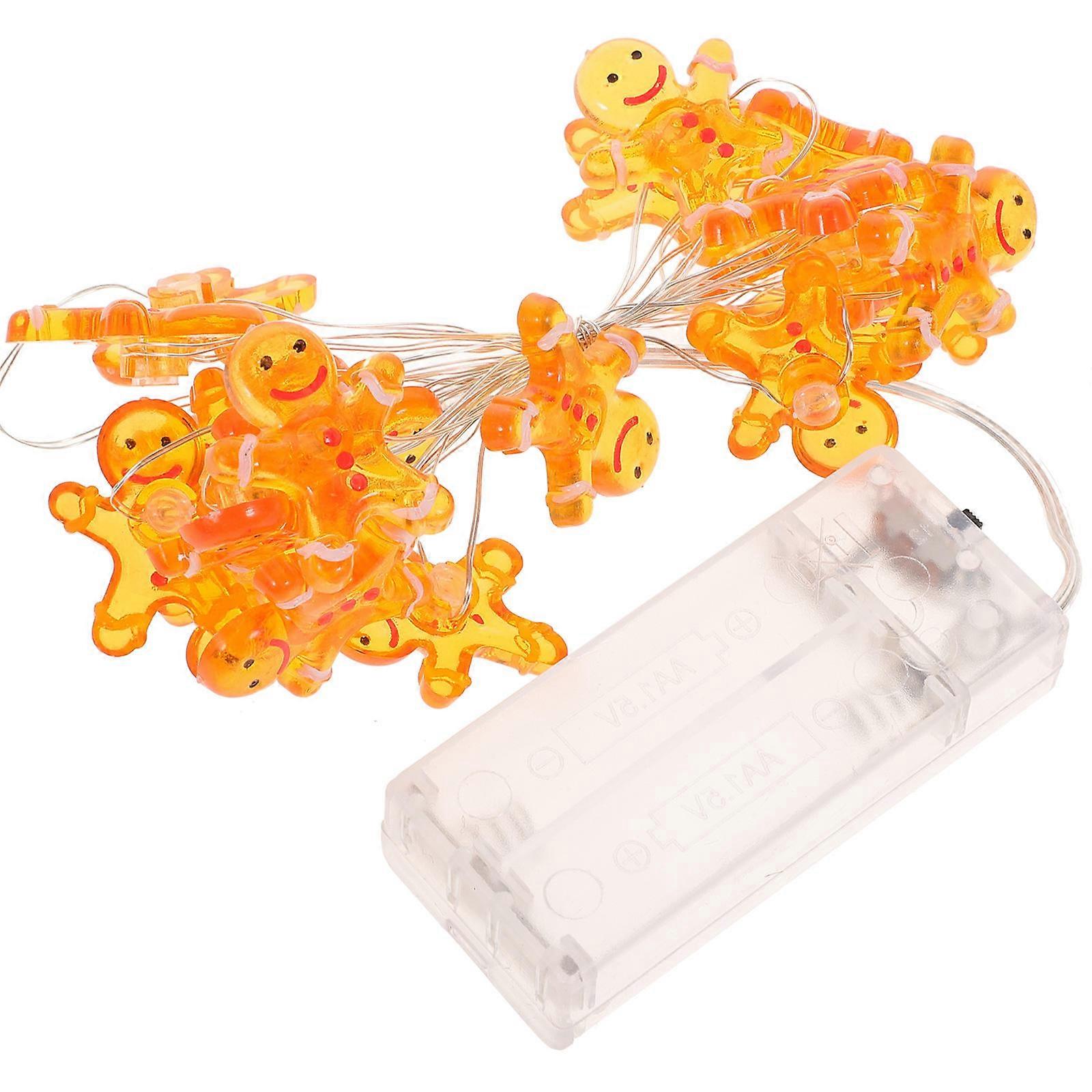 Gingerbread LED Light String For Christmas Decoration Designed For Families In Indoor Setting 120X9X5.5CM Lighting 1Pc