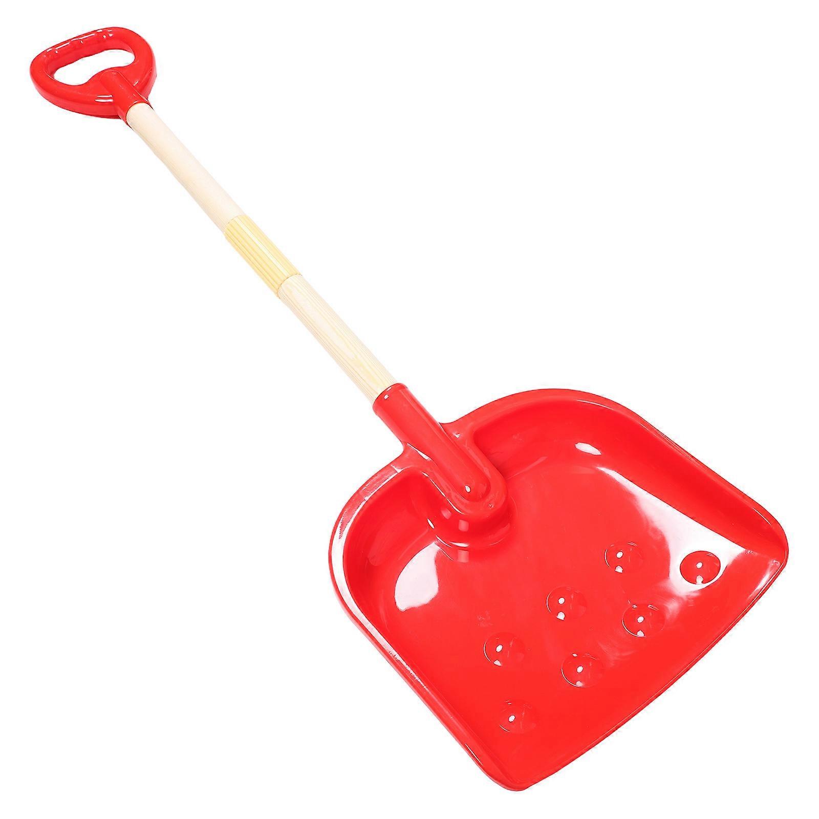 Childrens Snow For Kids Ergonomic Plastic Handle And Vibrant Color Wood And Plastic Construction 1Pcs