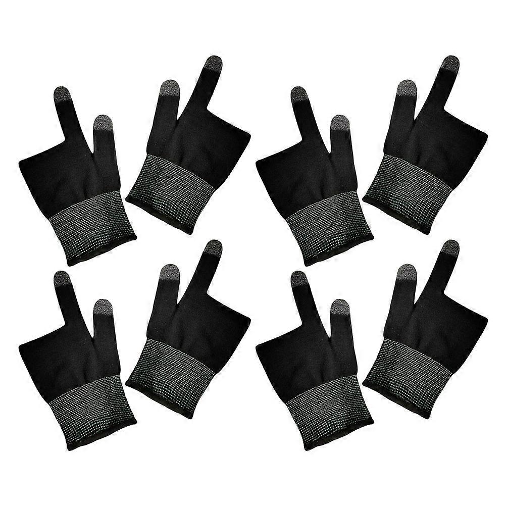 2Pairs Touchscreen Gaming Gloves with Highly Sensitive Finger Sleeves for Mobile Gaming, Breathable and Insulating for Cycling, Hiking, Billiards –