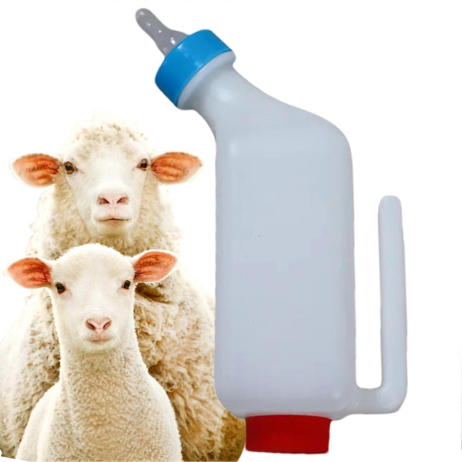 Lamb feeding bottle, small animal bottle, ABS material, lamb feeder, 237 ml, white