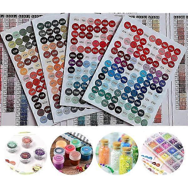 Color Coded Stickers - Labels for Diamond Painting Storage Boxes