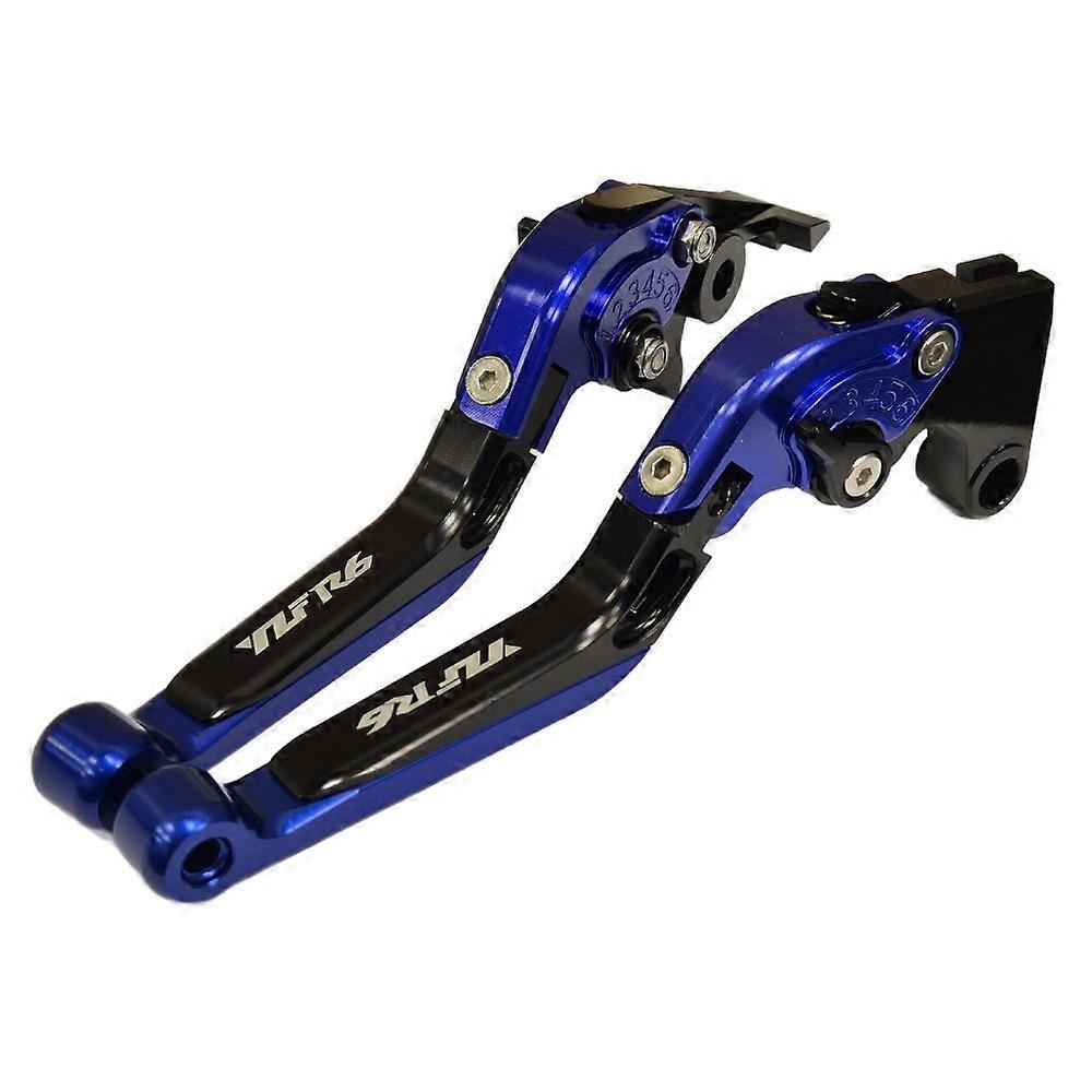 Dotyczy YAMAHA YZF-R6 1999-2004 Niebiesko-Addjustabl Wysuwany hamulec i Dźwignie sprzęgła