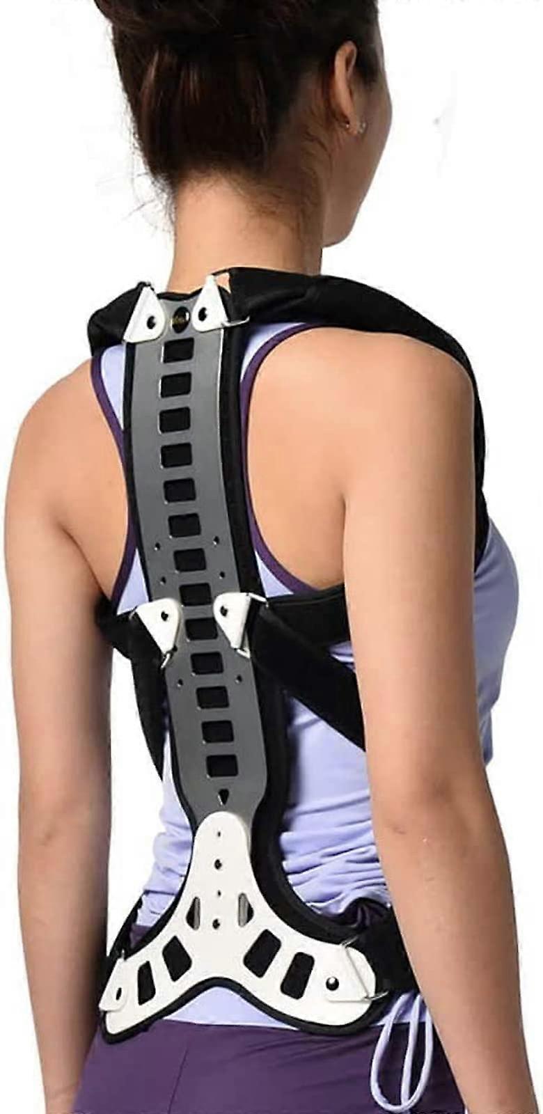 Back Correction Brace for Scoliosis, Adjustable Spinal Orthosis for Adults, Unisex Supportive Fixation Device