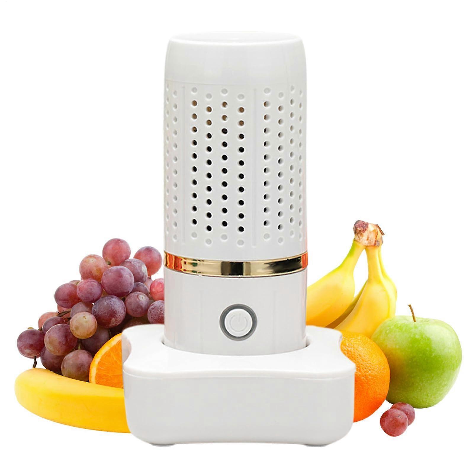 USB Rechargeable Wireless Multi-Functional Food Cleaner - Cordless White Cleaning Device with Washing Machine Compatibility