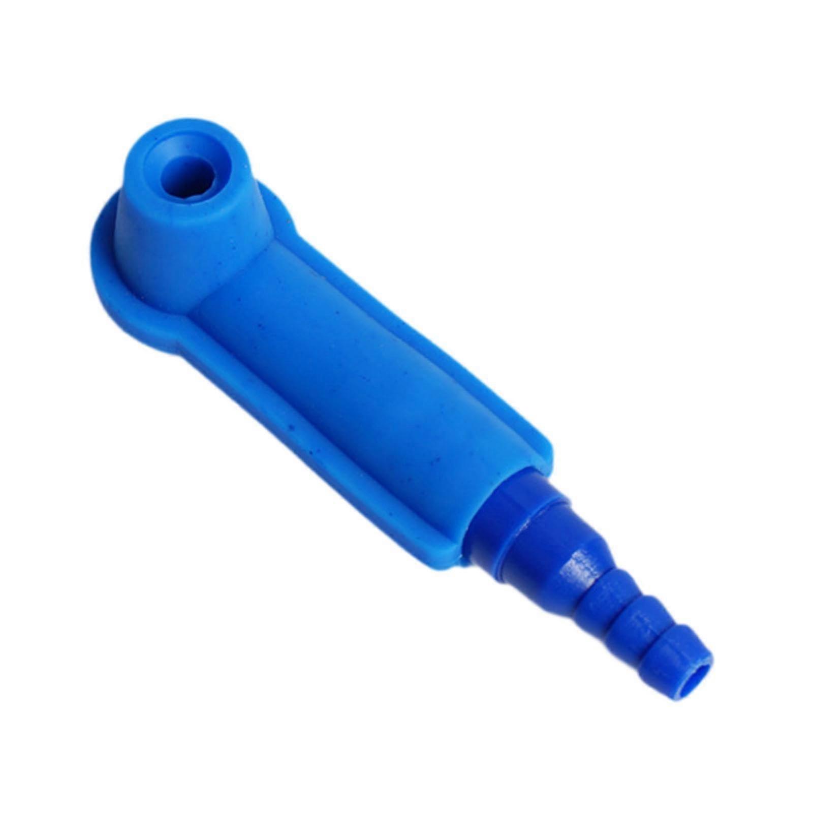 Adapter for car brake bleeder pump, connecting element for brake bleeding tool, blue, 1 piece