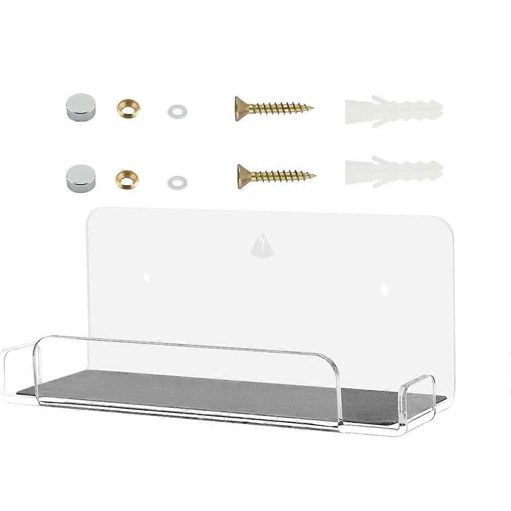 Wall Mount Shelf For Switch Console Accessories Floating Design Storage 18.1X7.6X6.35CM White 1Set