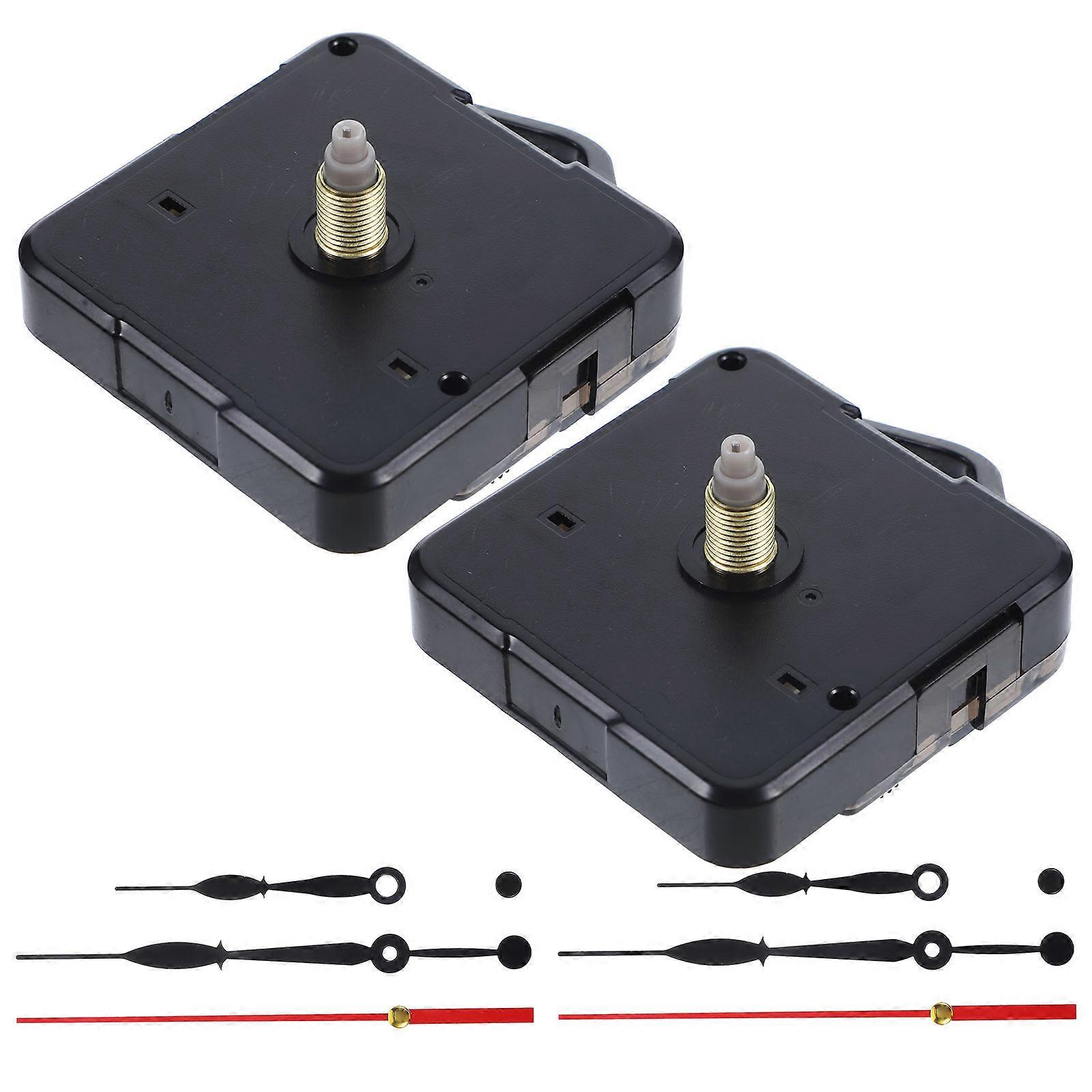 Clock Replacement Mechanism 2 Sets For DIY Enthusiasts Office 7.00X5.50X1.00cm Silent Clock Movement Kit