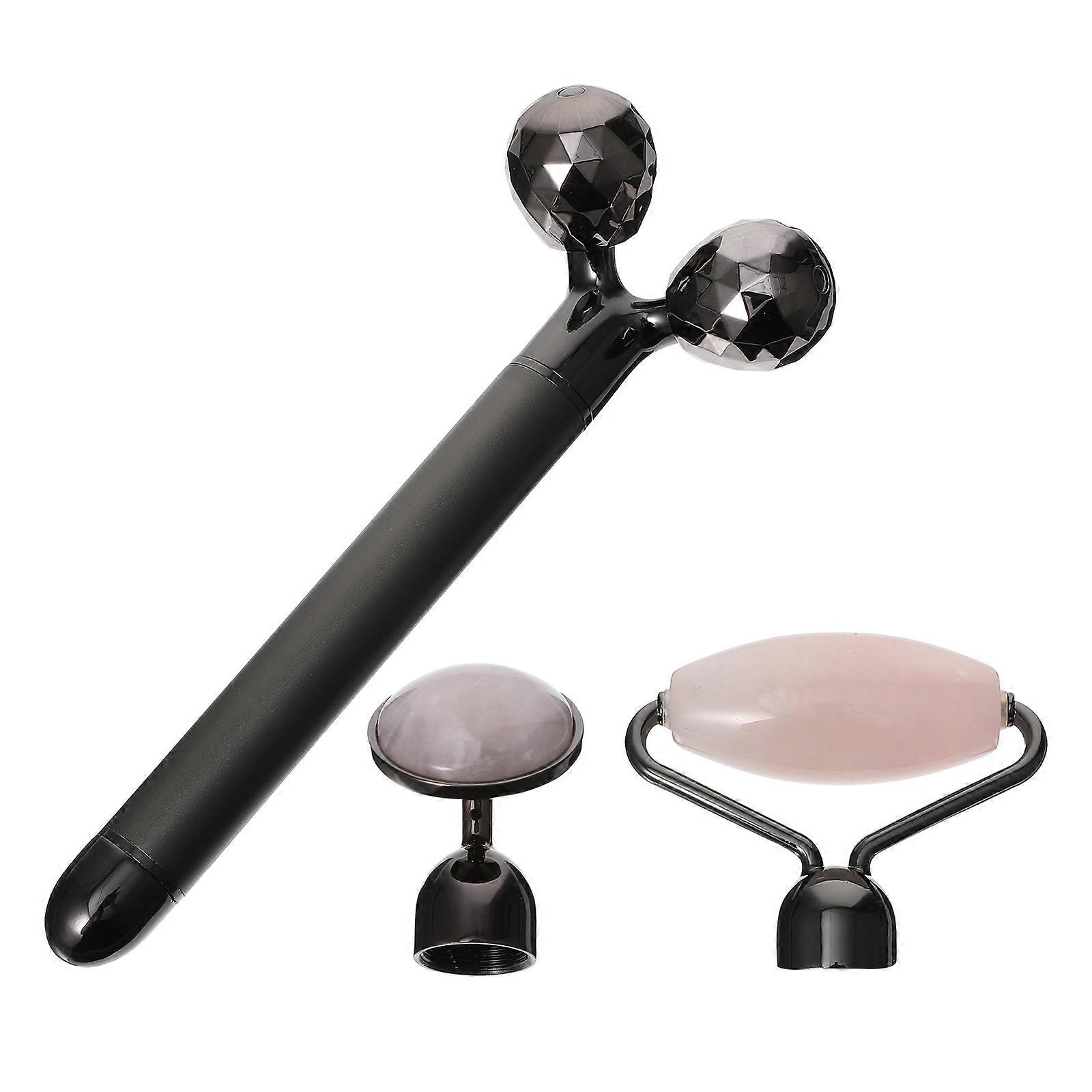 Massage Roller For Women 1 Set Black Facial Massaging Tools 17x6cm Reduce Eyes And Dark Circles