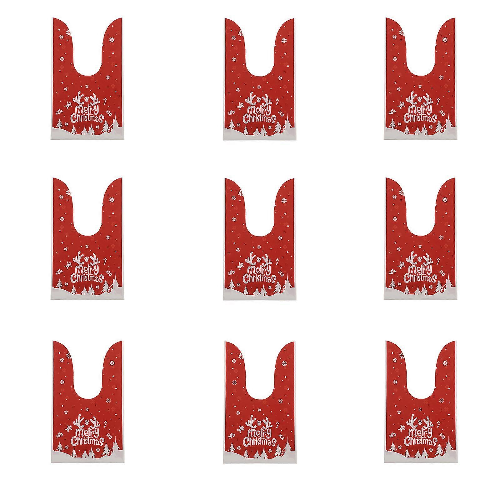 Snowflake Candy Bag 50Pcs Xmas Style Snack Bag For Party Suitable For Children And Party Hosts