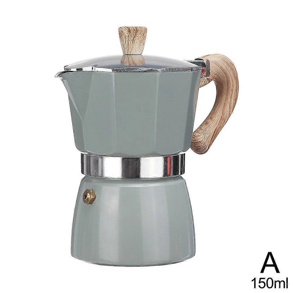 150/300ml Mocha Set Octagonal Pot Italian Coffee Pot Hand Brewing Pot Coffee Extraction A2R9