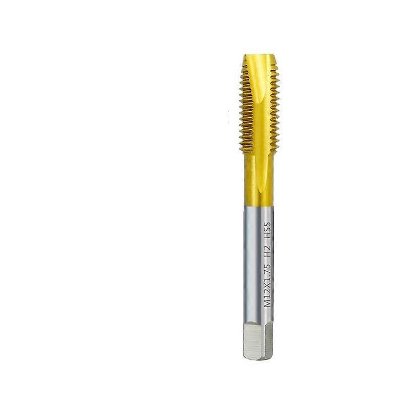 HSS Metric Taps M2-M16/M18 M2x0.4 Straight Flute Uncoated Taps Hand Tools for Metalworking 1Pc