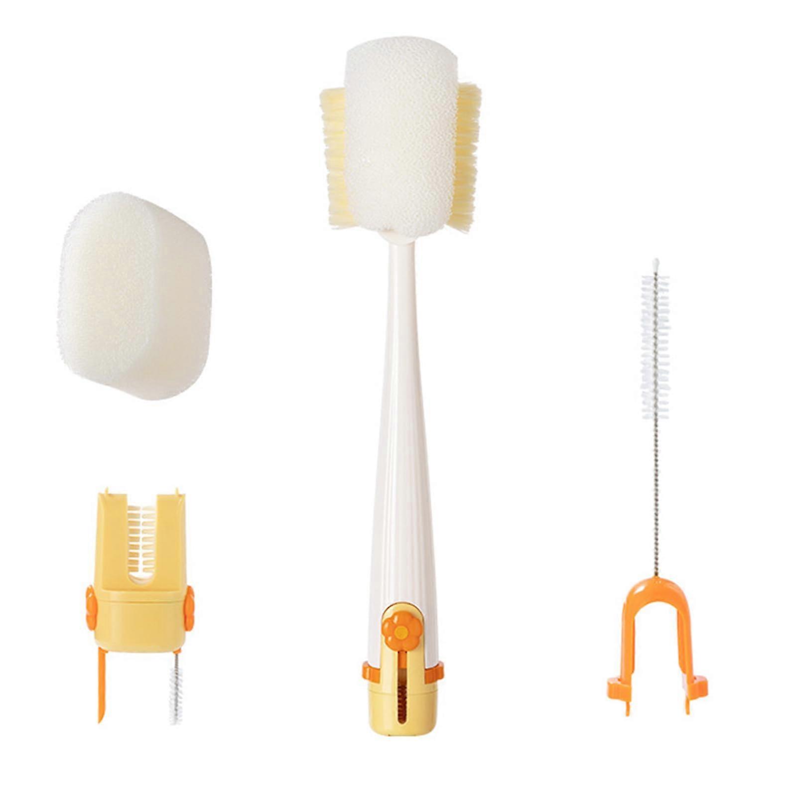 Efficiency Cup Cleaning Tool Cream White With Cup Scrubber Brush And Drying Features For Easy Maintenance Multiuse