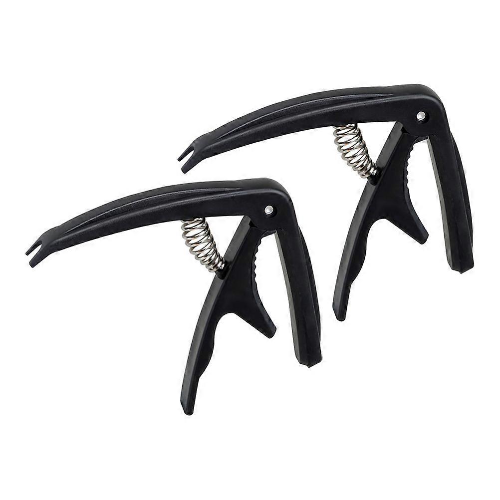 アコースティックエレクトリックギター用アジャスタブルギター用2個軽量コンパクトデザインウクレレフォークカントリーミュージック用イージークリップ機能