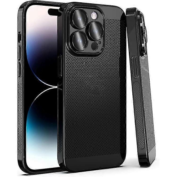 For iPhone 15 14 Plus Pro Max Pro Fine Mesh Cooling Phone Case