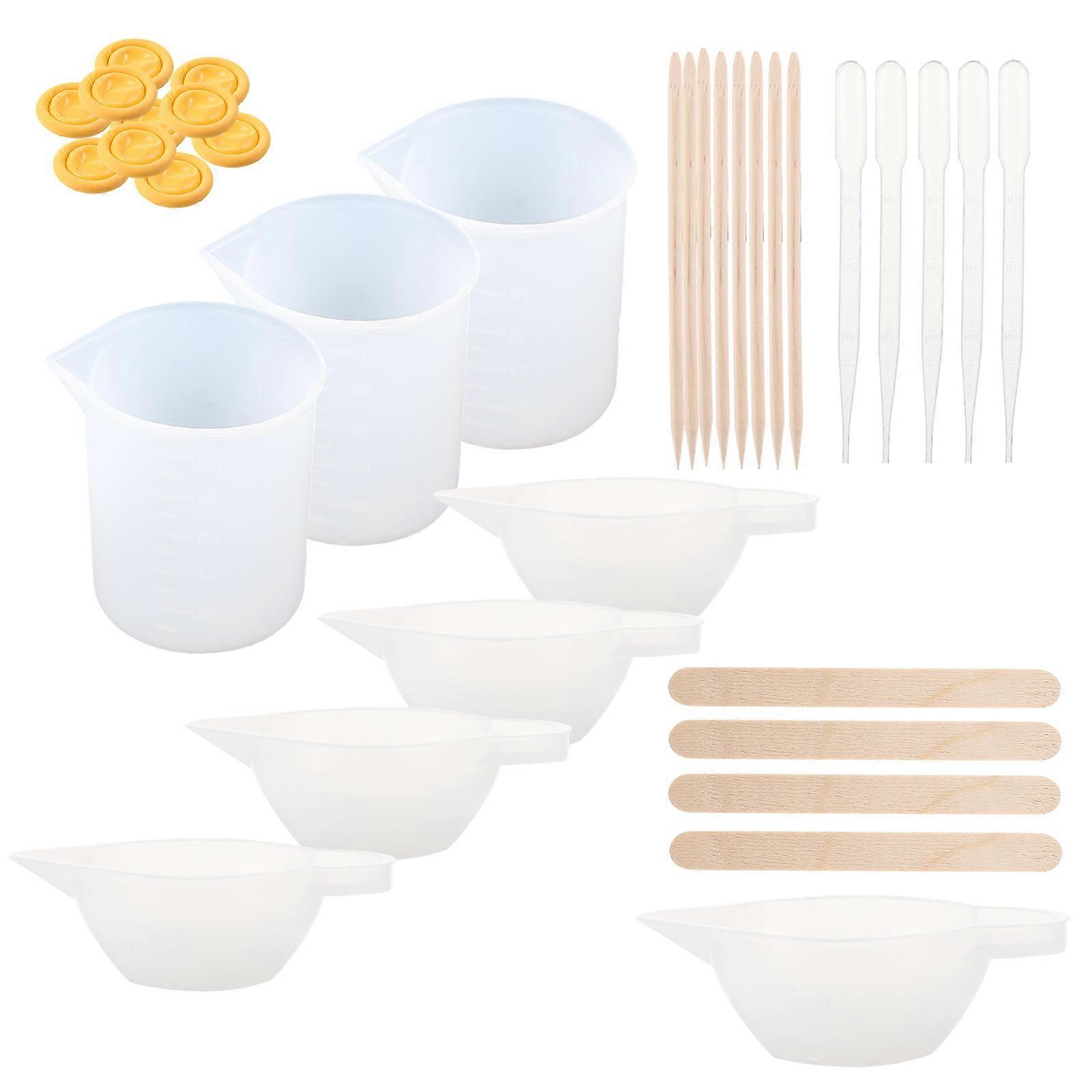 43pcs DIY Epoxy Tools Kit – Durable Reusable Stirring Rods for Mixing Paints, Glues, and Resin Projects