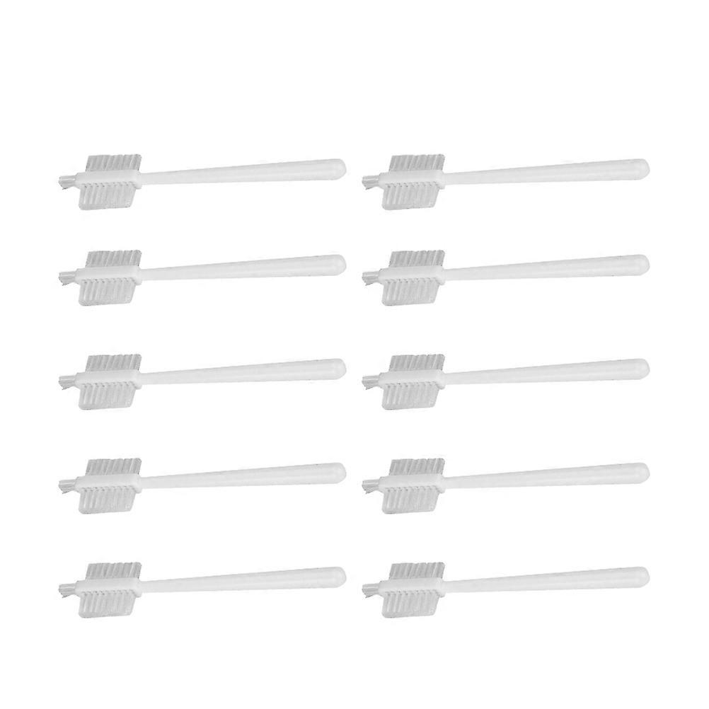 10PCS Triple Side Soymilk Machine Cleaning Brush Plastic Handle Juicer Food Processor White