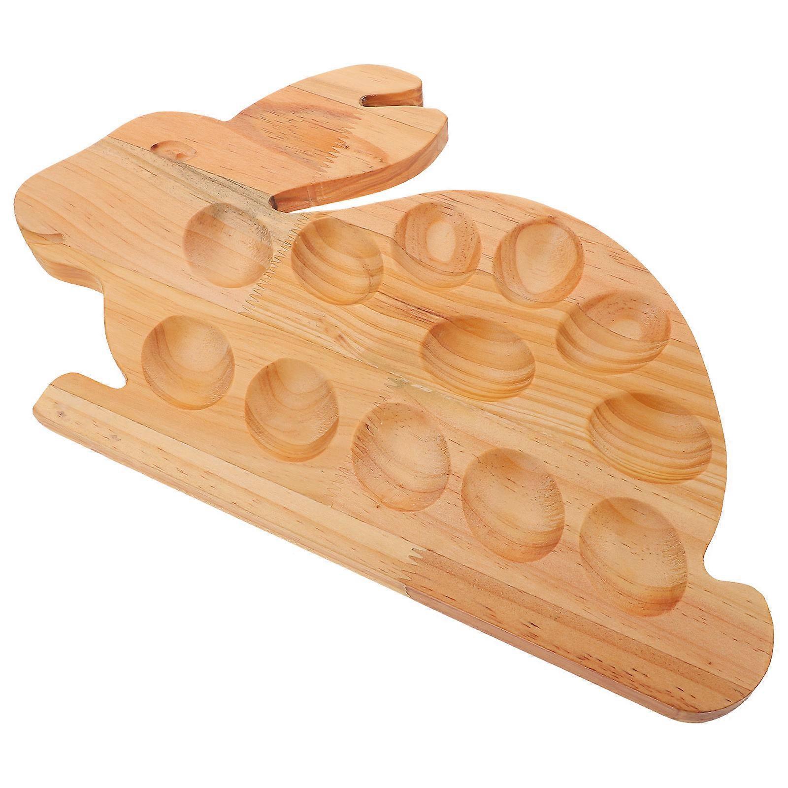 Rabbit Deviled Egg Tray Easy To Clean With Smooth Surface Great For Family Gatherings Or Easter Celebrations 1Pcs