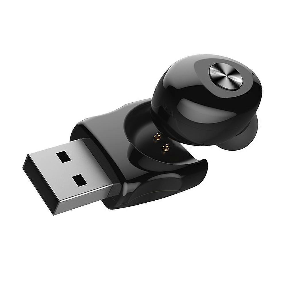 Mini Wireless Earbuds Black Designed For Music 2-Pcs Secure Fit Stereo Audio