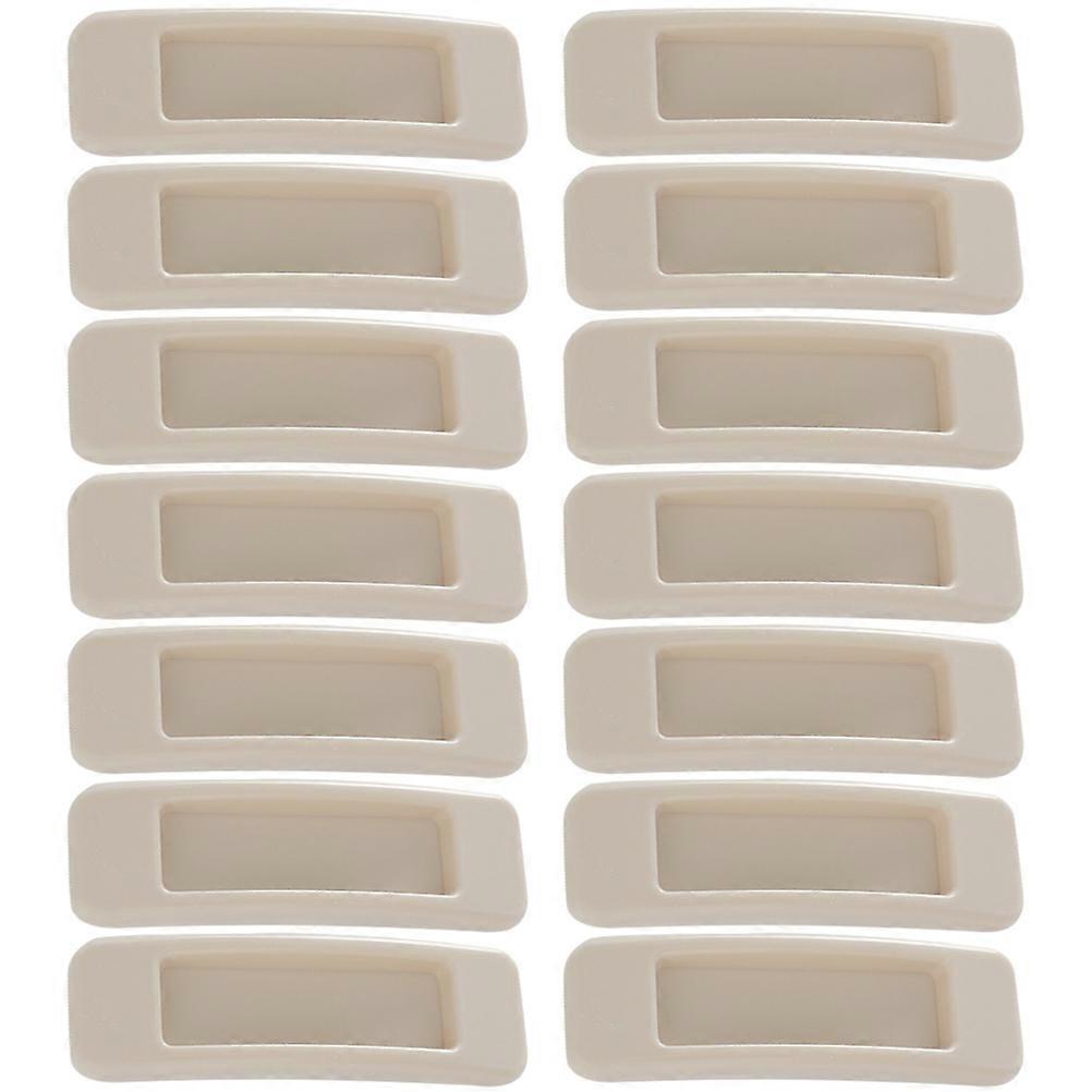 Cabinet Door Handles Adhesive Handle for Window Use 20Pcs Khaki ABS Pulls