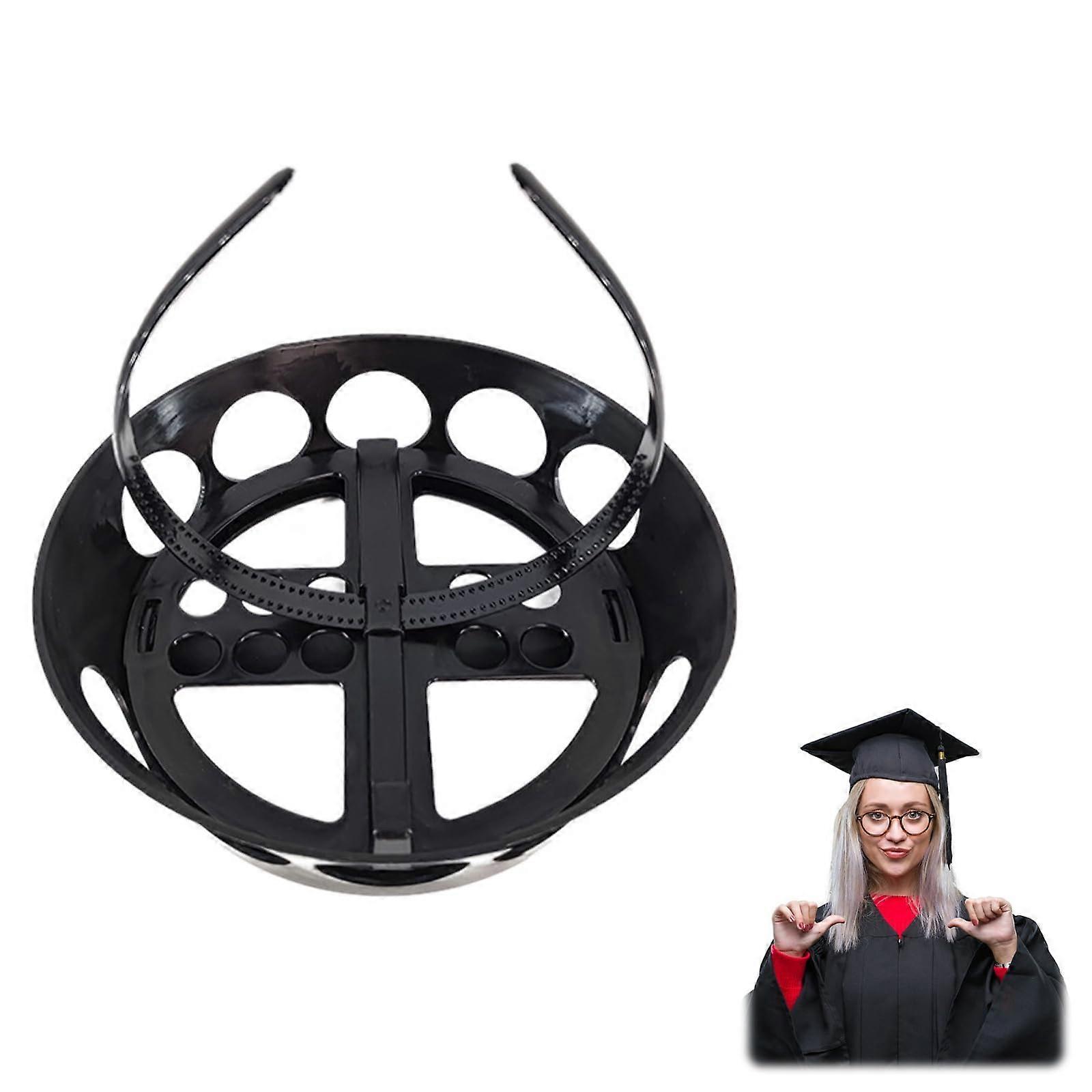 Graduation Cap Holder with Headband Insert - Adjustable Secure Cap Accessories for Graduation Ceremony, Fits Most Caps
