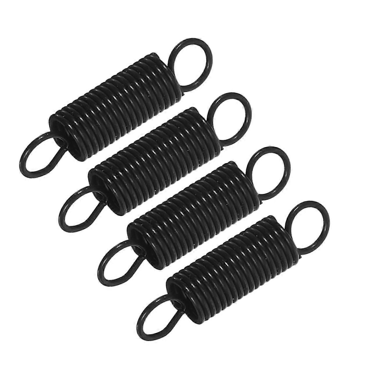 4 pieces microwave accessory door latch spring with hooks metal black