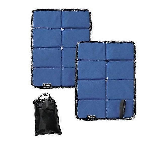 2pcs Portable Folding Foam Sit Mat, Thermally Insulated Seat, Blue