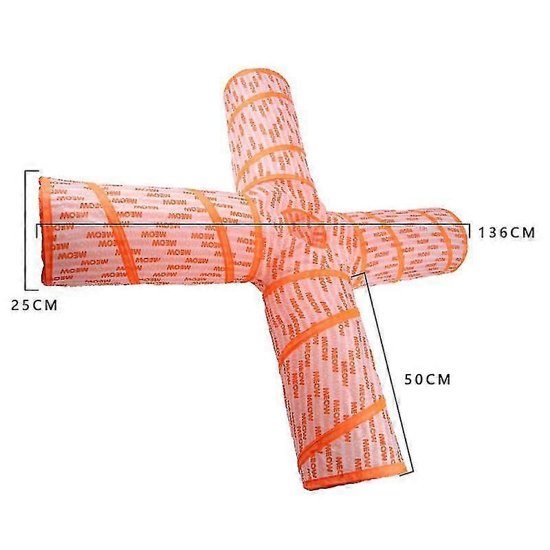 Pet Crinkle Tunnels Foldable Rabbit Animal Play Tubes Cats Tunnel Cat Kitty Training Interactive
