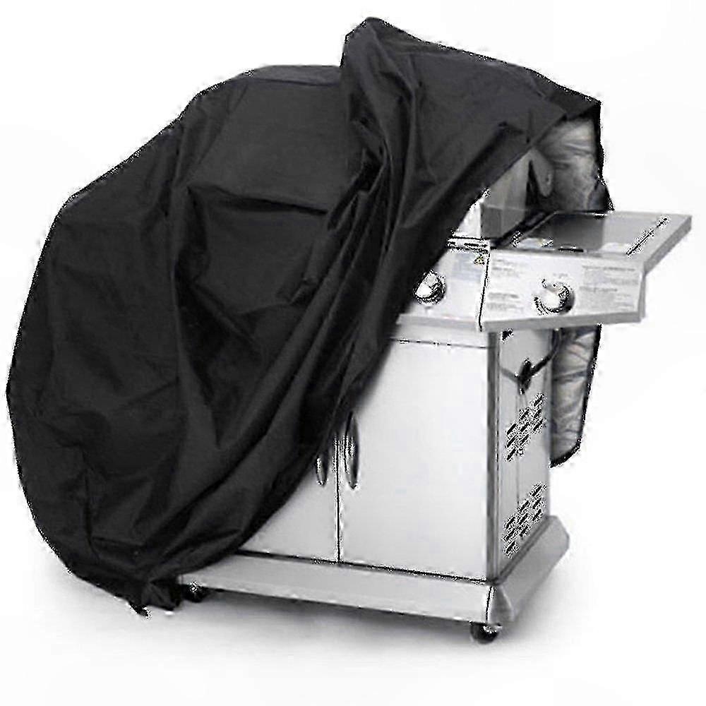 Durable Weatherproof BBQ Grill Cover, 190x71x117cm, Black