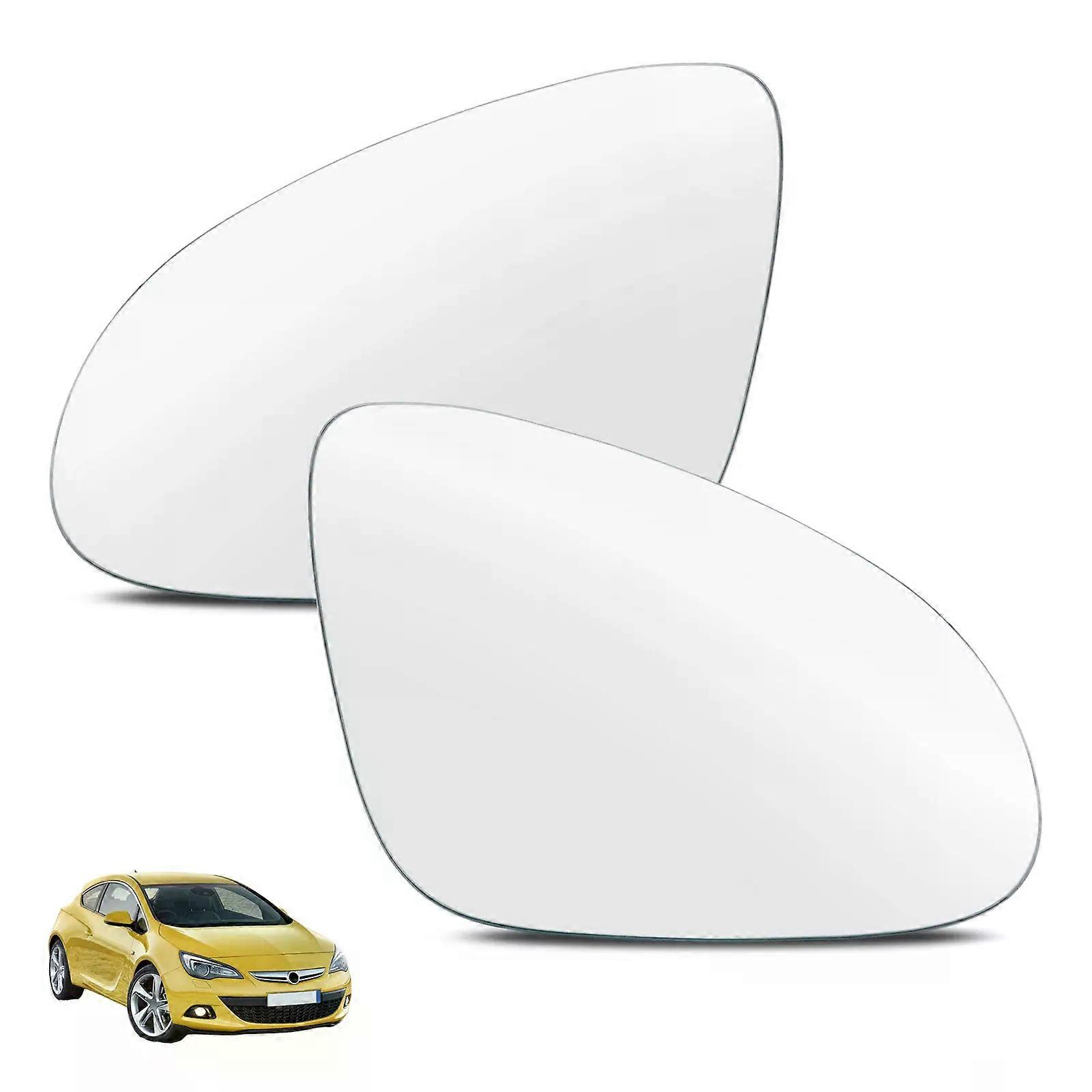 Left Right Side Wing Mirror Glass Stick On Fit For Opel Vauxhall Astra J 2009 2010 2011- GTC Adam Rearview Rear View Convex