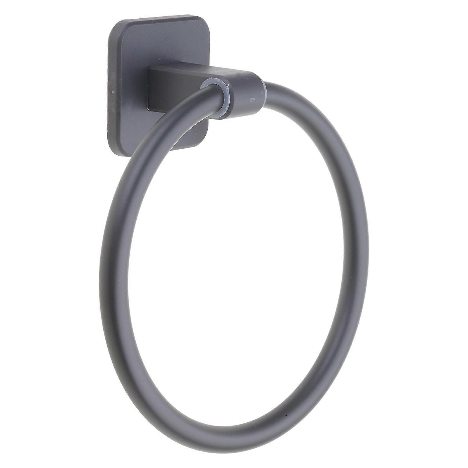 Swivel towel rings, wallmounted, bathroom hardware, towel holders, aluminum and ABS, no drilling required, for bathroom and outdoor use, round.