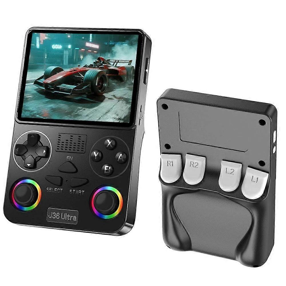 Máquina Handheld retro do sistema do console do jogo de vídeo J36 tela IPS de 3,5 polegadas