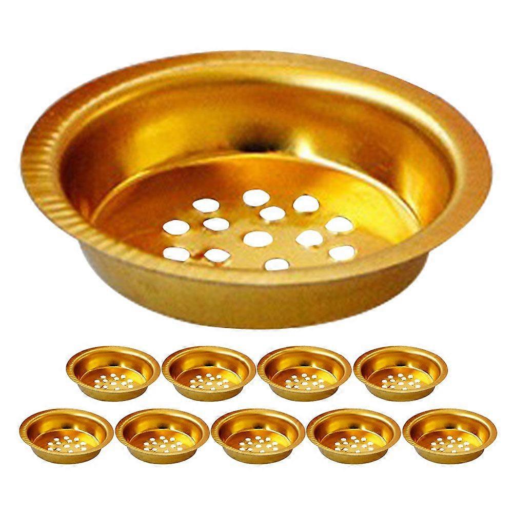 10pcs Small Charcoal Burner Screen Part Round Screen Accessory for Incense Burner for Creating a Calming Atmosphere for Home and Office