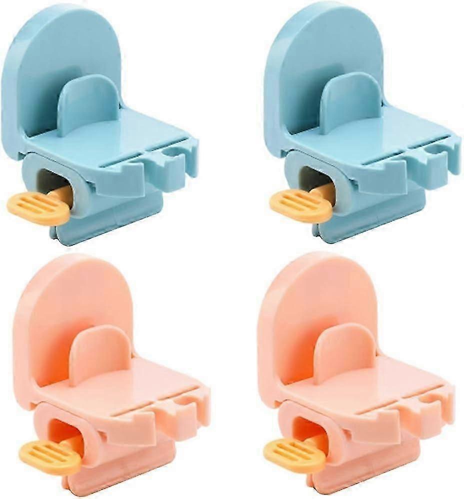 4 Pack Rolltube Toothpaste Squeezer Toothpaste Holder Toothpaste Squeezer 3 in 1 Wall Mounted Toothp
