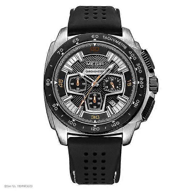 Erkekler Erkekler Kronograf Spor Saatler Kuvars Hareketi Kauçuk Ba...