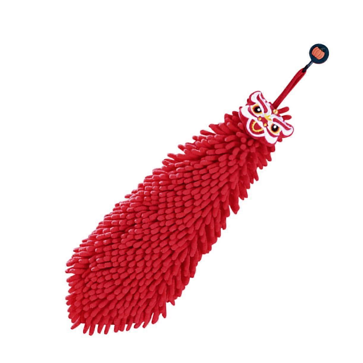 Thick Chenille Hand Towel with Hanging Loop, Quick-Dry, Super Absorbent, Ideal for Kitchen and Bathroom Hand Washing