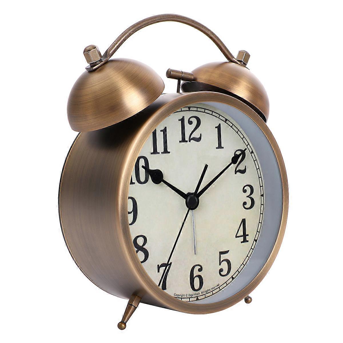 Vintage Style Alarm Clock Desk Ornament Multi Color with Alarm Function 1Set