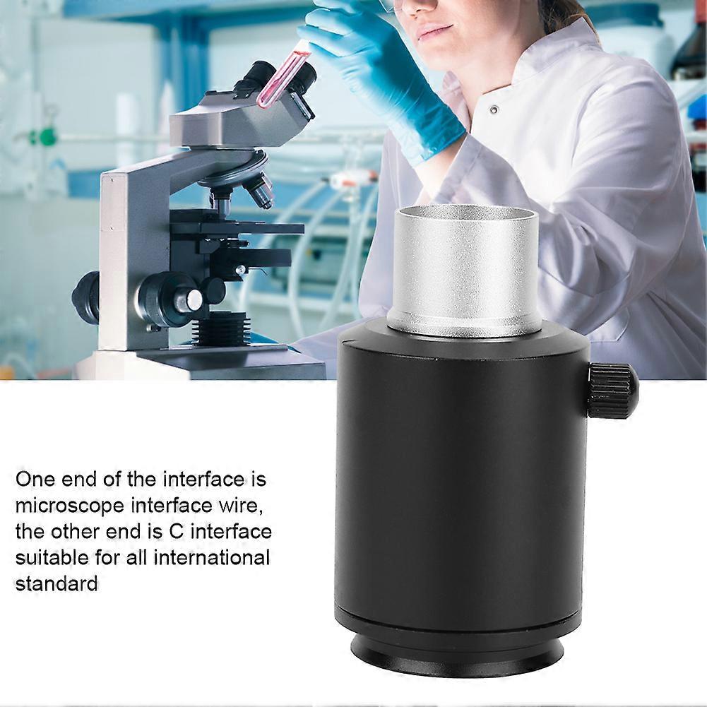 Aluminum Alloy Stereo Microscope Mount Lens Camera Adapter CTV Interface (23.2mm)