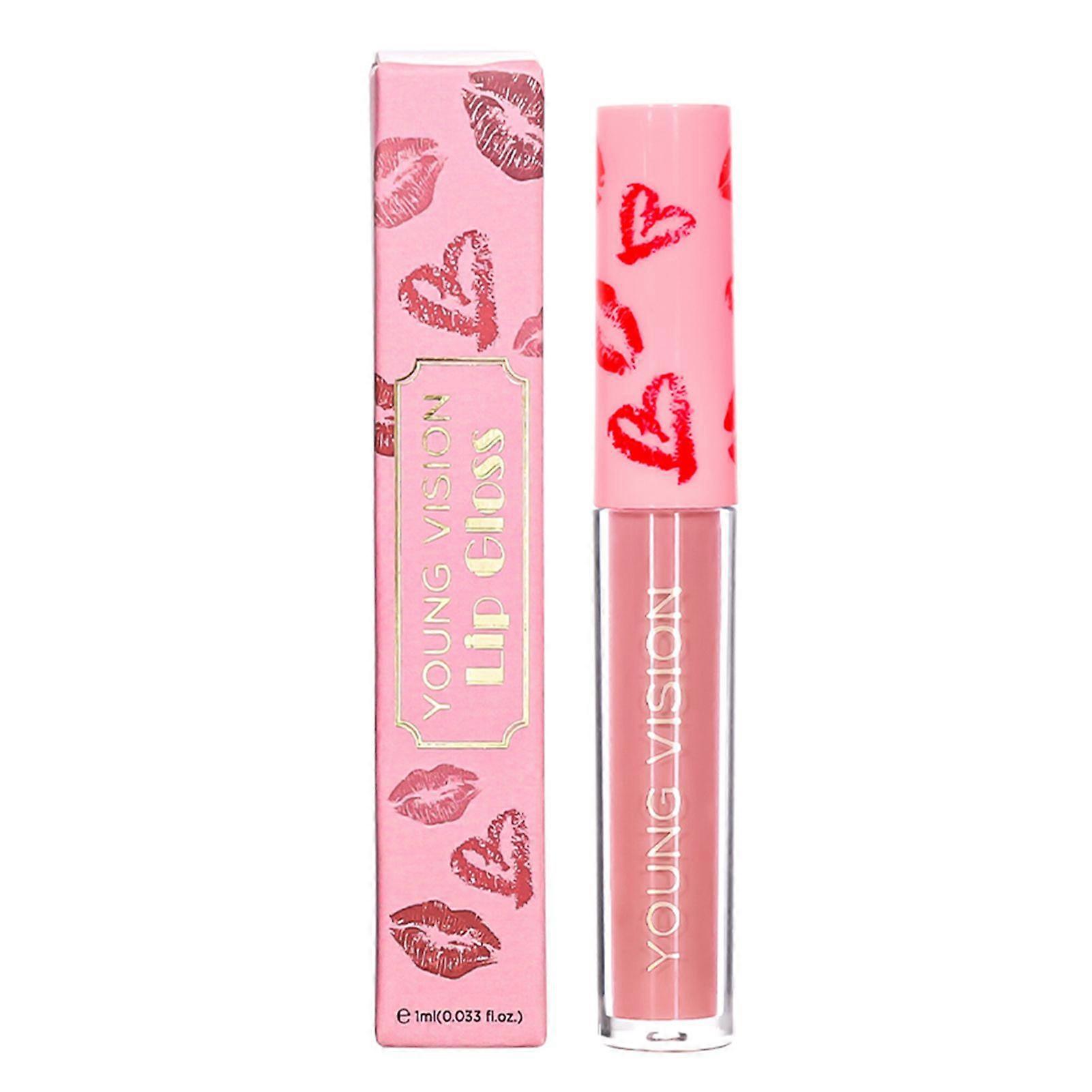 YOUNG VISION 1Pc 1ml Lip Glaze Velvet Matte Lip Gloss Silky Smooth Liquid Lipstick Not Easy Decoloring