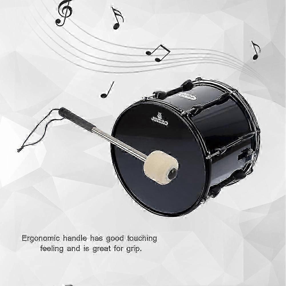 Wool Felt Head Drumstick for Bass Drum, Durable Percussion Accessory for Marching Band Use